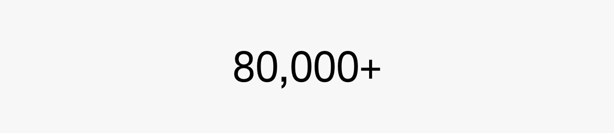 Más de 80 000