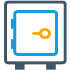 Icono de una caja fuerte