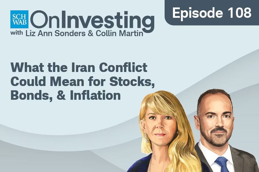Schwab On Investing with Liz Ann Soncers & Collin Martin Episode 108 What the Iran Conflict Could Mean for Stocks, Bonds, & Inflation
